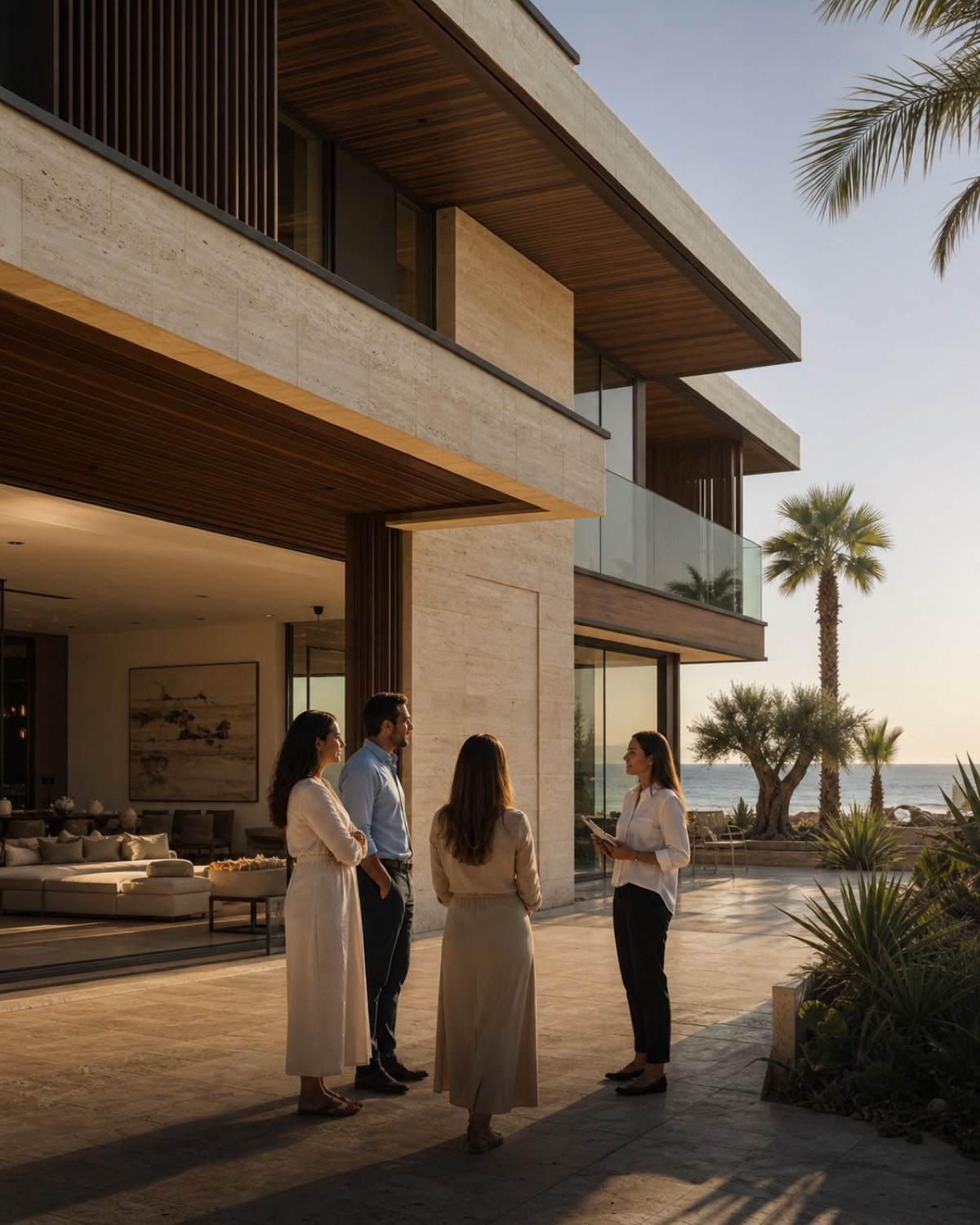 Concept visual of a rebuilt beachfront villa on Palm Jumeirah