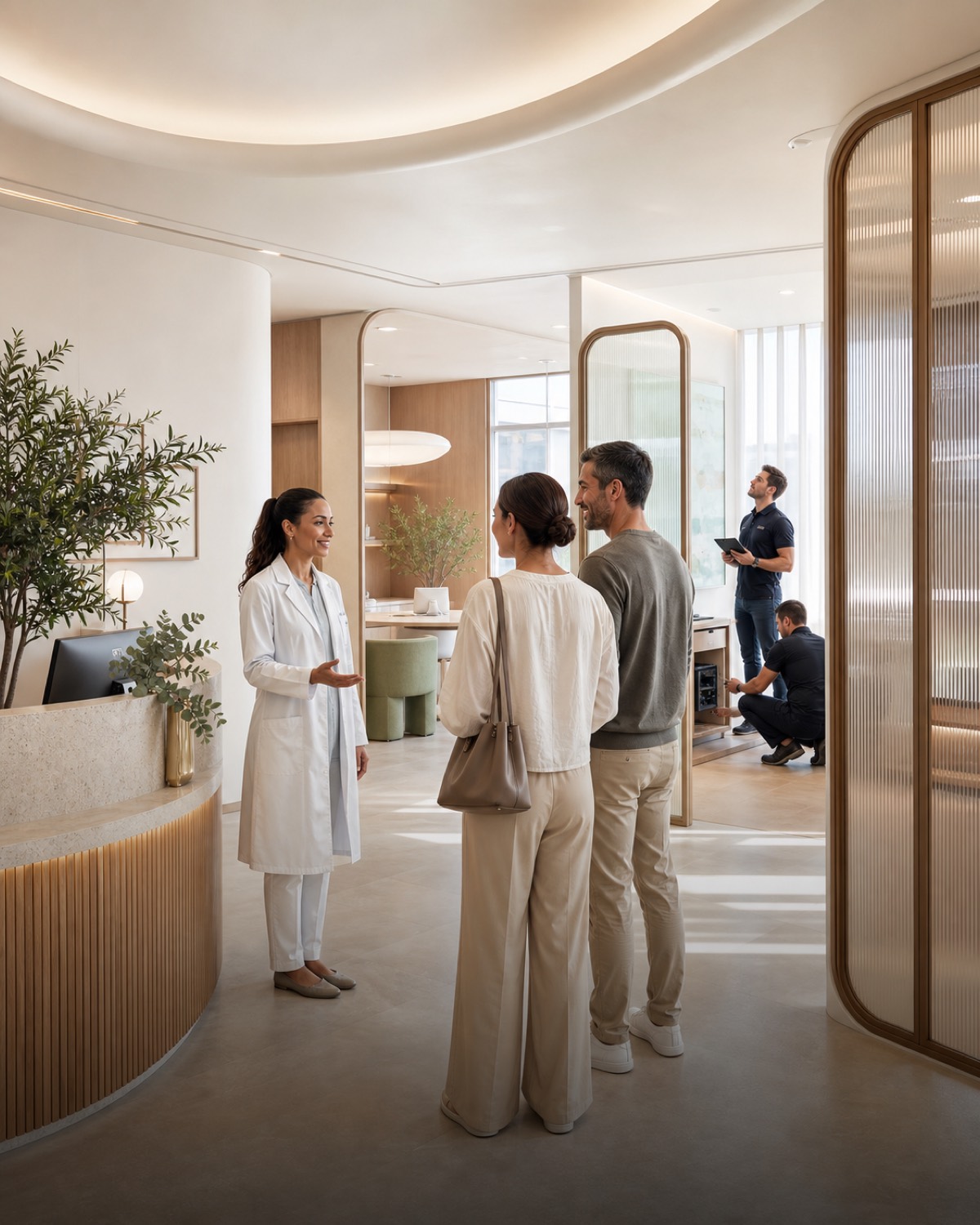Concept visual of a clinic and wellness centre interior in Jumeirah